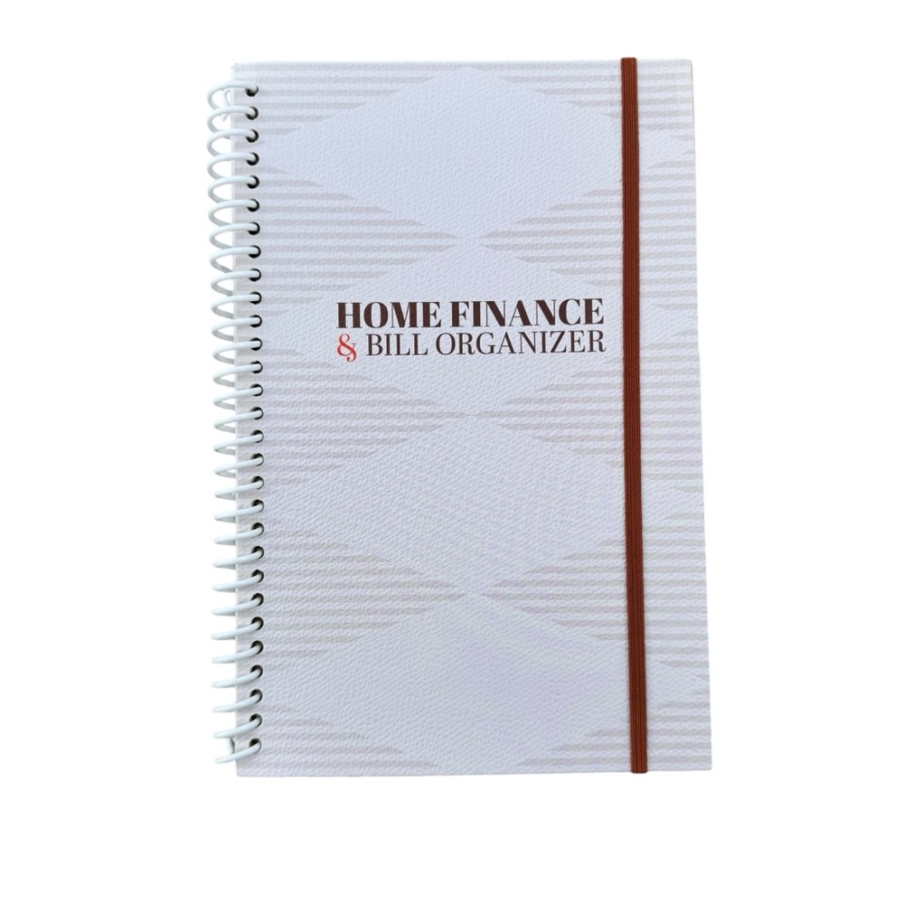 NEW Home finance and bill organizer book budget planner spiral bound pockets